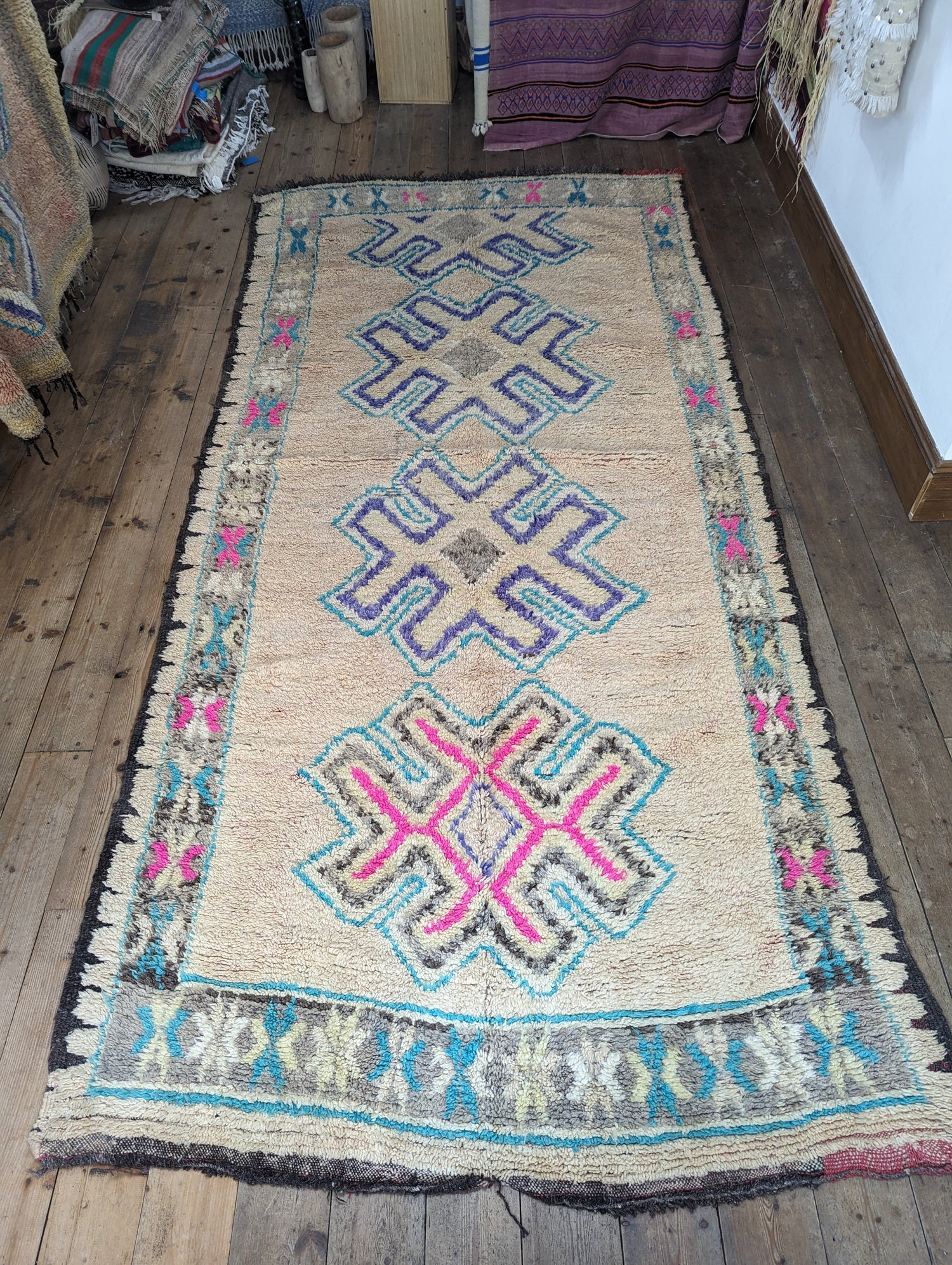 'Flight of Fantasy' Vintage Rug