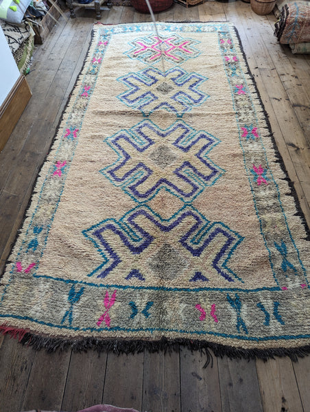 'Flight of Fantasy' Vintage Rug