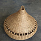 ‘Teardrop Pod’ woven wicker lampshade with cut outs