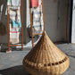 ‘Teardrop Pod’ woven wicker lampshade with cut outs