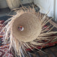 ‘Palmerie’ Small Palm Leaf Wicker Lampshade