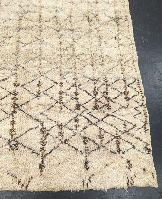 "Buttermilk" Vintage Beni Ourain Rug