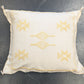 Cream & Yellow Moroccan Cactus Silk Cushion