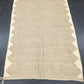 Beige Flatweave Kilim with embroidery detail