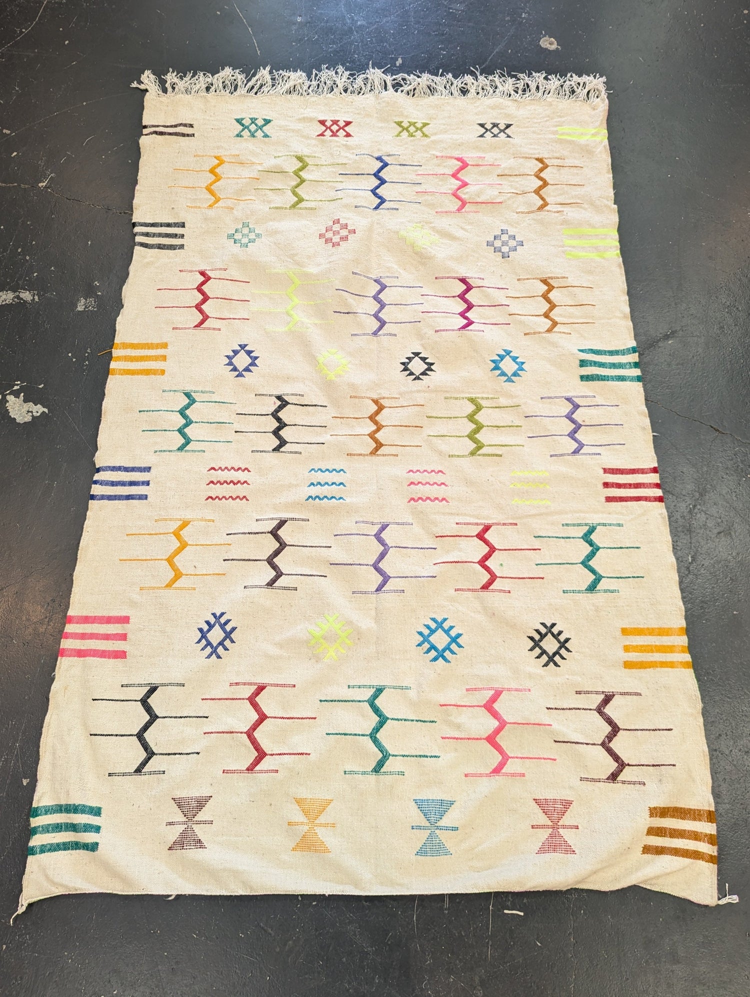 Whadzm ‘Rainbows’ flatweave kilim