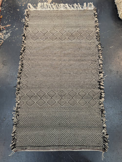 Double Reversible Contemporary Beni Ourain Kilim