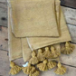 'Classic’ Pom Pom Blanket - Mustard