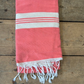 'Kaouki' Hammam Towel - Coral