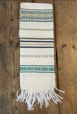 'Zaineb' Hammam Towel - teal jacquard