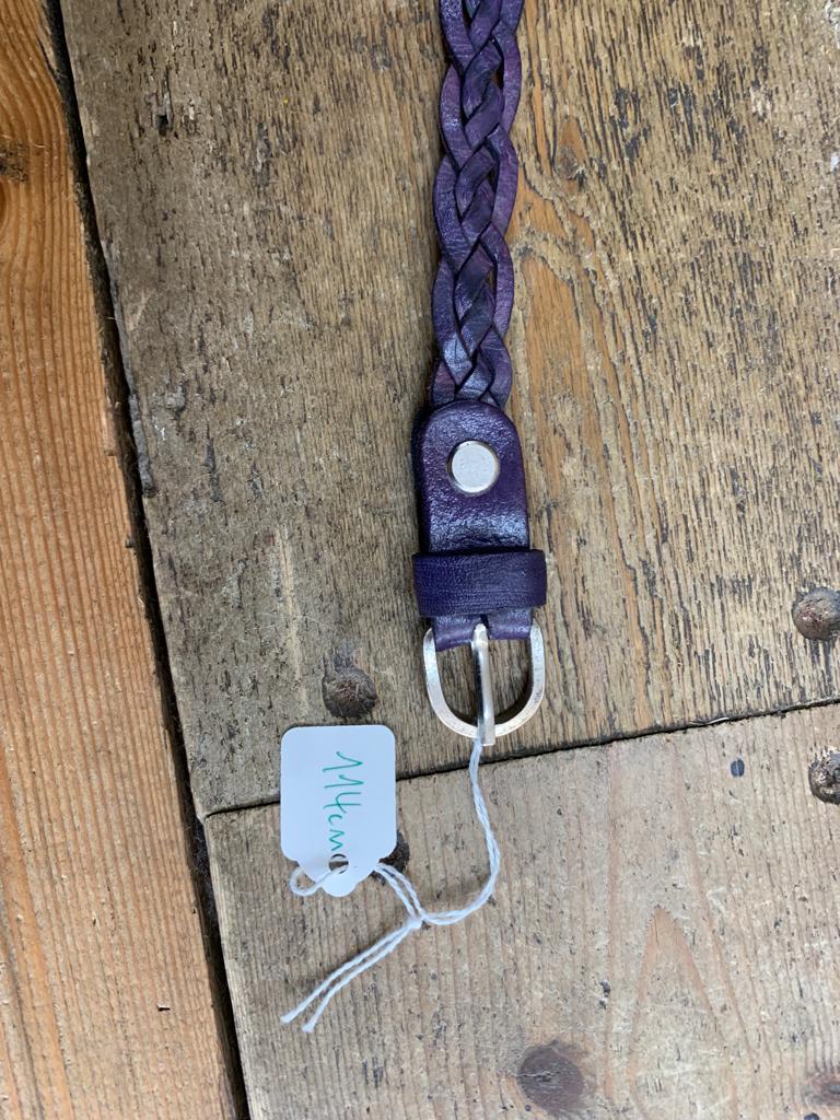 Dark Purple Plaited Belt