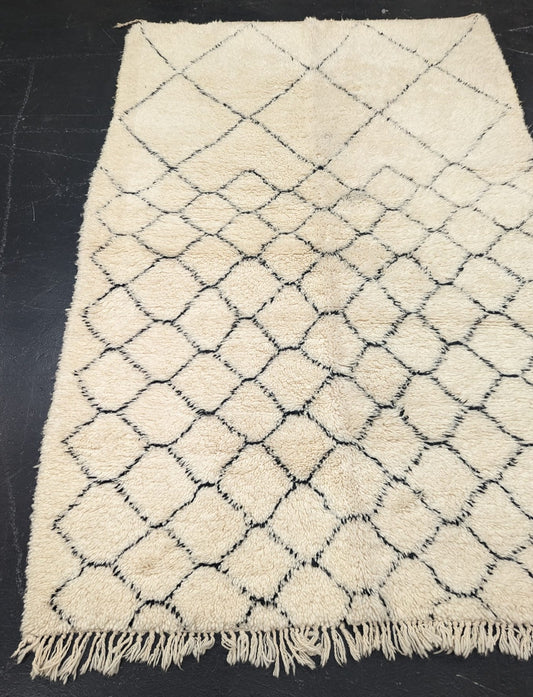 "Beehive Fade" Medium Contemporary Beni Ourain Rug