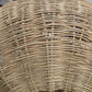 ‘Teardrop Pod’ woven wicker lampshade