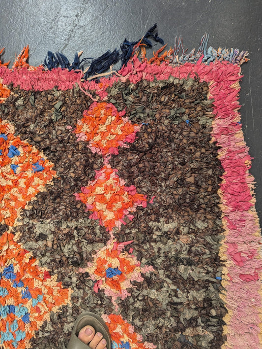 "Circa 2000's" Boucherouite Rug