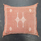 Soft Red Moroccan Cactus Silk Cushion