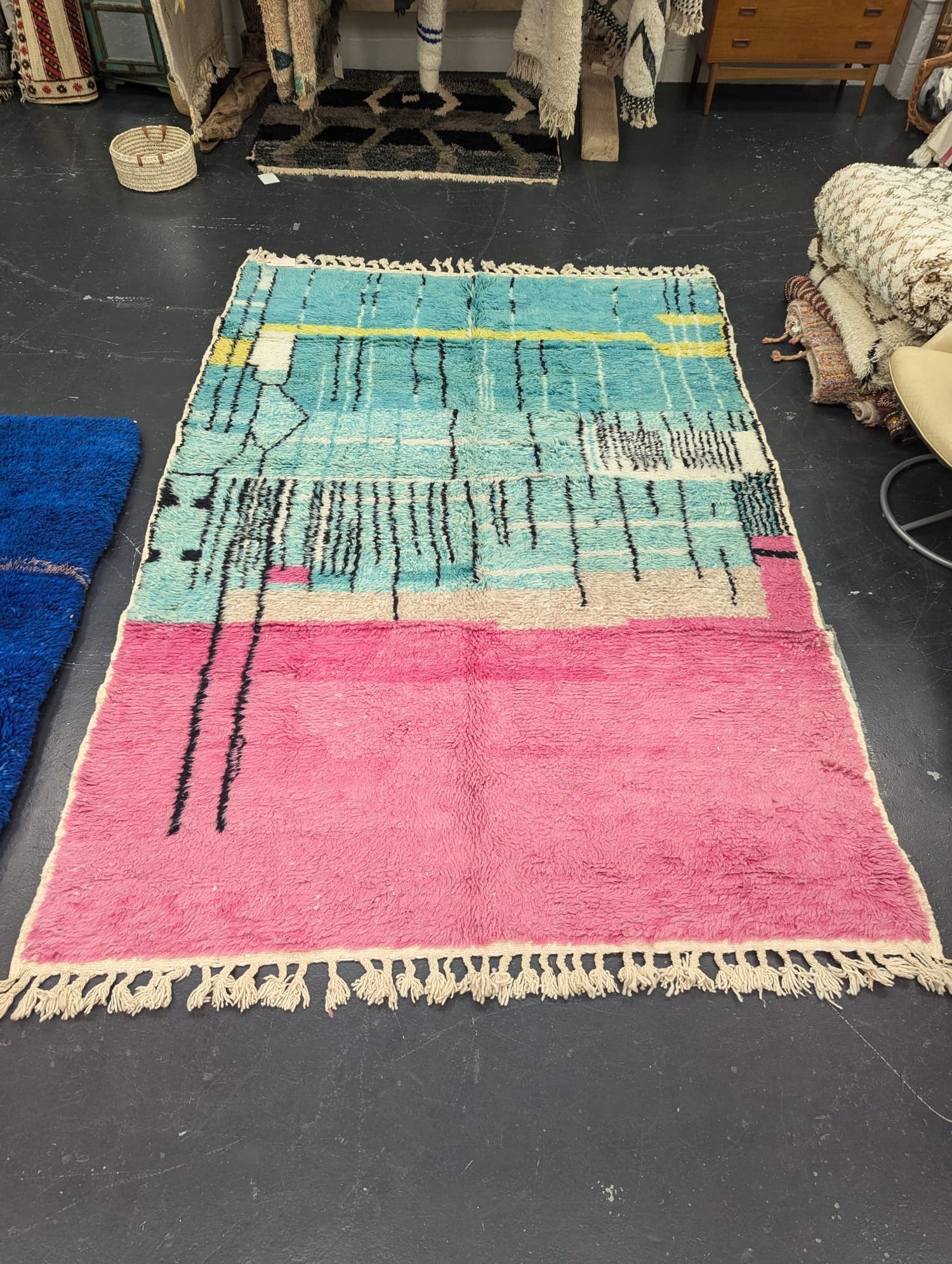 "Pop" Large Contemporary Beni Ourain Rug