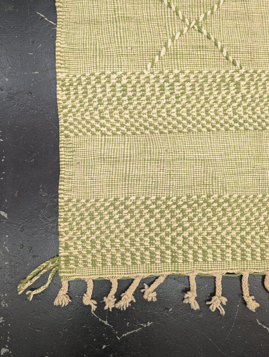 Mint Green Reversible Flatweave Kilim