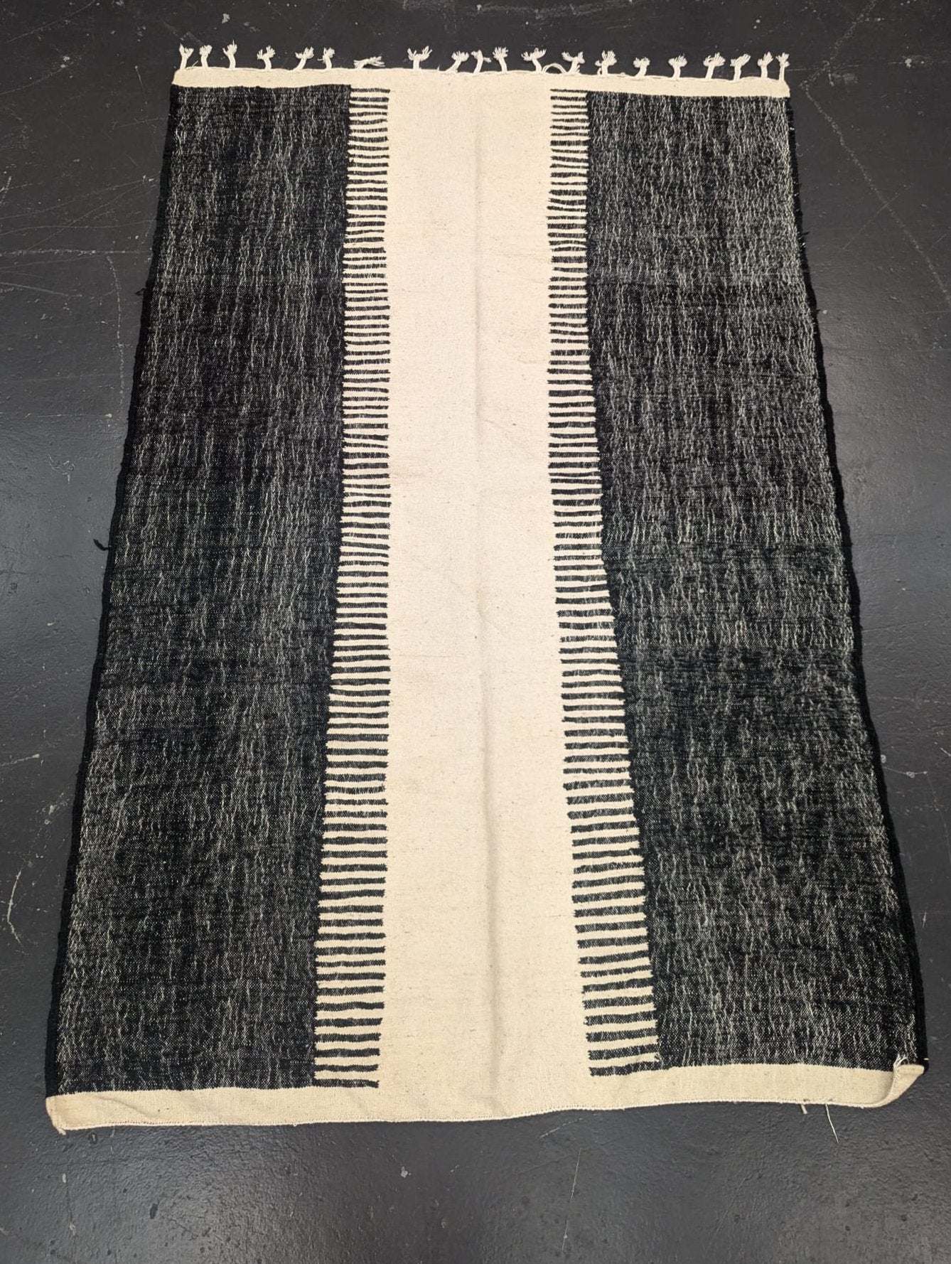 Vegetable Dye Flatweave Kilim - Black (Large)