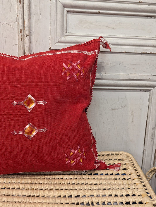 Moroccan Cactus Silk Cushion - CU-CS-015