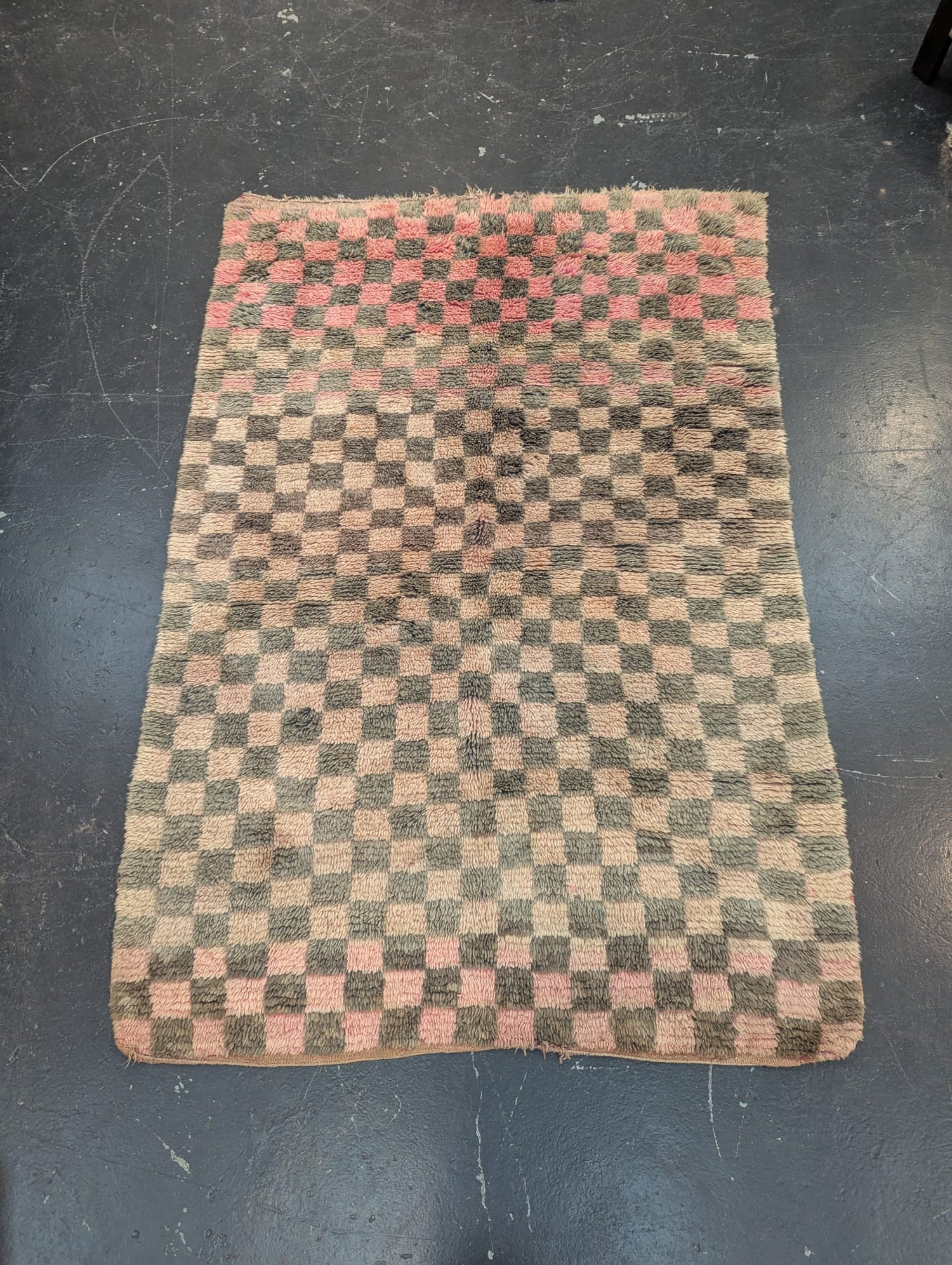 Checkerboard Antique Azilal Rug