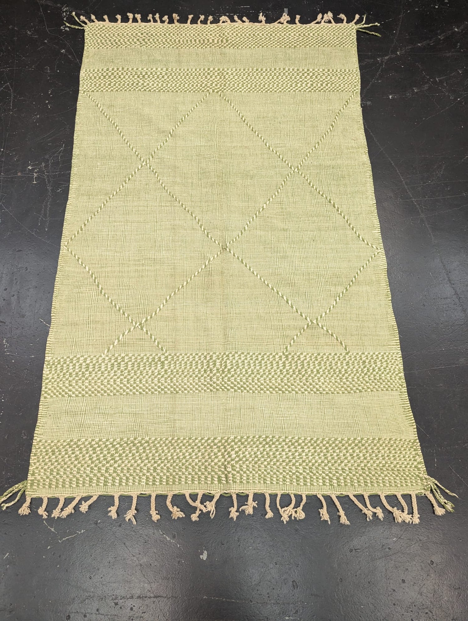 Mint Green Reversible Flatweave Kilim