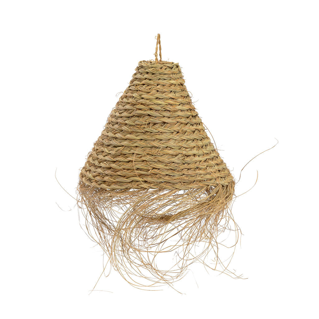 ‘Conical’ style wicker lampshade