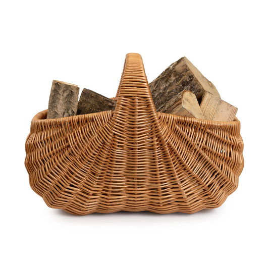 'Rozloz' Wicker fan shaped basket