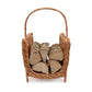 Wicker log basket - Open