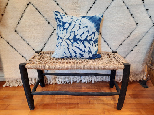 Indigo Tie Dye Mud Cloth Cushion