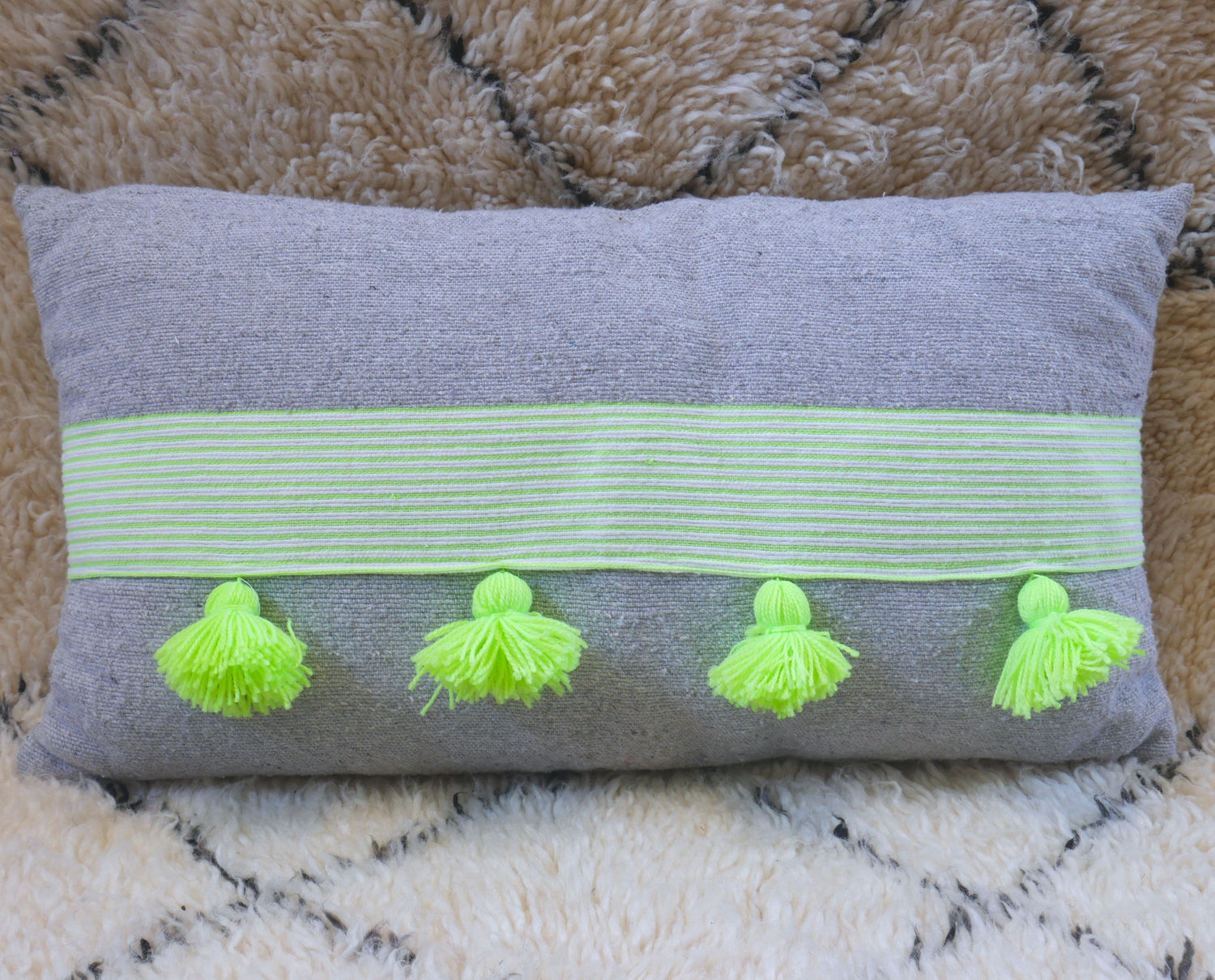 PomPom Bolster Cushion