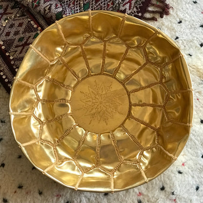 Gold Pouffe